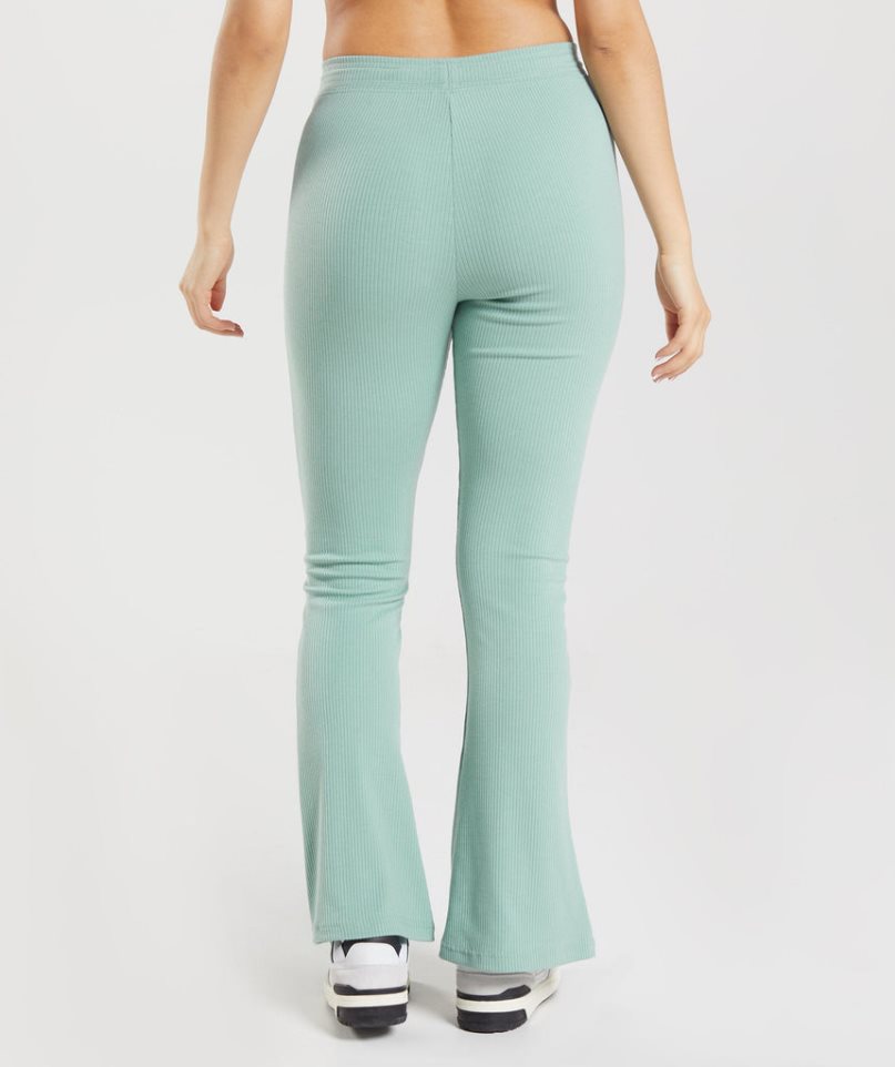 Women's Gymshark Pause Flared Leggings Light Green | CA A13D50